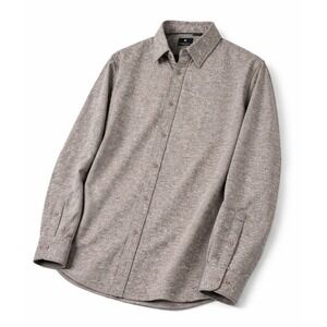 Vustra Chestnut Herringbone Shirt XL Brown Cotton New With Tags